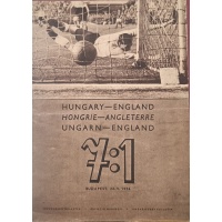 HUNGARY-ENGLAND 7: 1 Bullentin BROCHURE