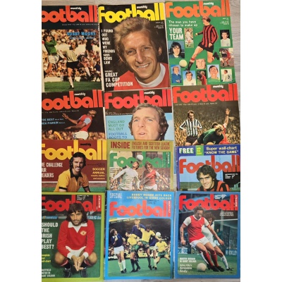 Football Monthly årgang 1972 - 12 numre