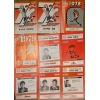 9 stk. B1909 kampprogrammer (periode 1977 - 1992)