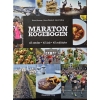 Forside af Maraton kogebogen med løber og sunde retter
