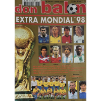 VM-magasin Don Balón 1998 med Ronaldo, Zidane og Batistuta på forsiden