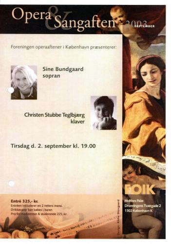 2003-09-02 - Sine Bundgaard-Christen Stubbe Teglbjærg