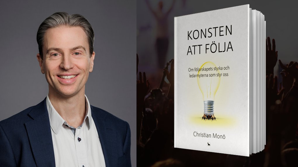 Christian monö och omslaget till boken Konsten att följa.