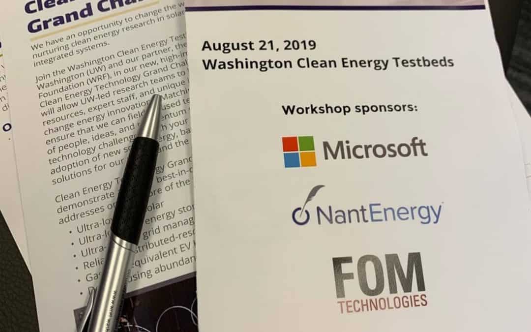 SPONSORING THE SEATTLE CLEAN ENERGY WORKSHOP
