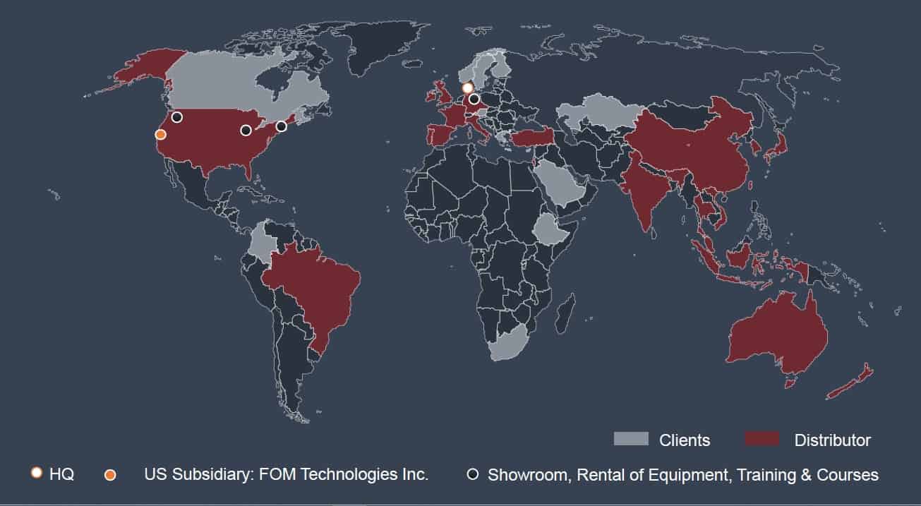 Distributor And Office Map 1305x717 FOM Map