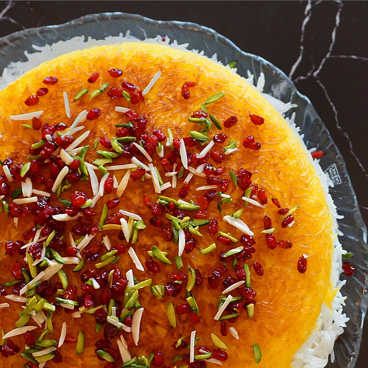 Persiskt ris med tahdig