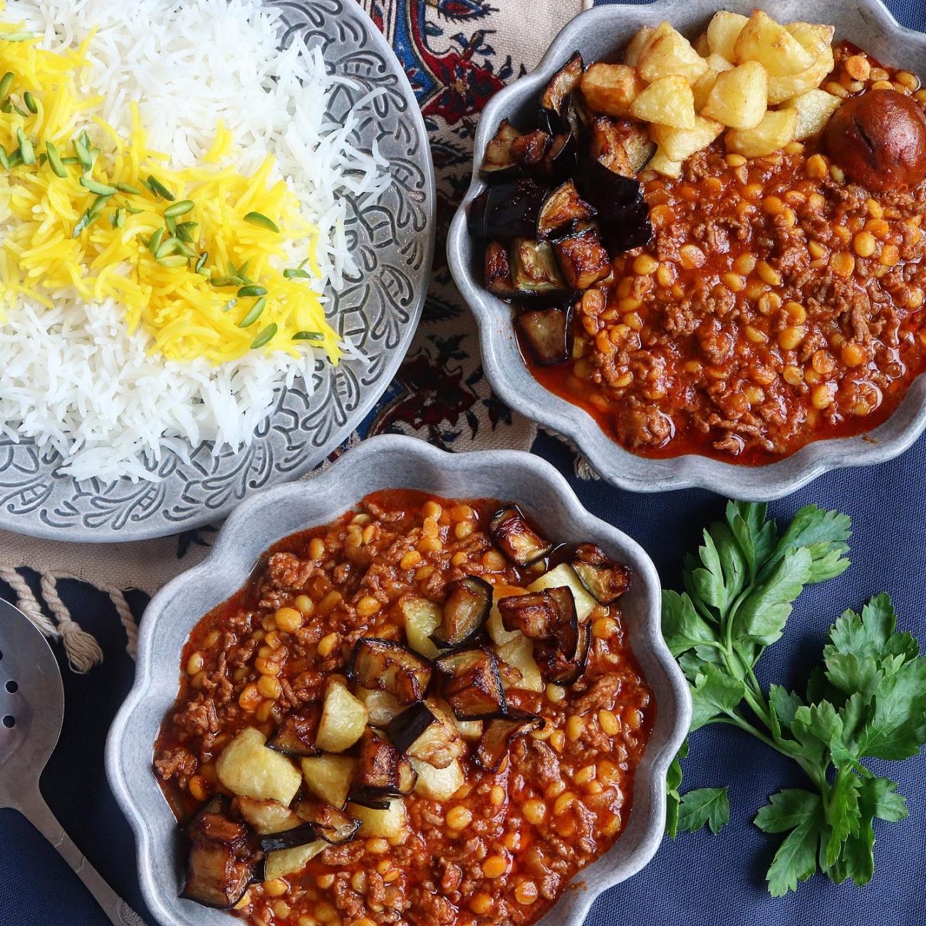 Gheimeh bademjan – persisk köttgryta