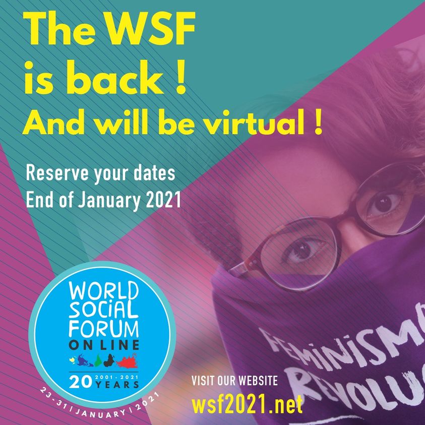 WSF online! Un FSM virtual! Un FSM virtuel! World Social Forum