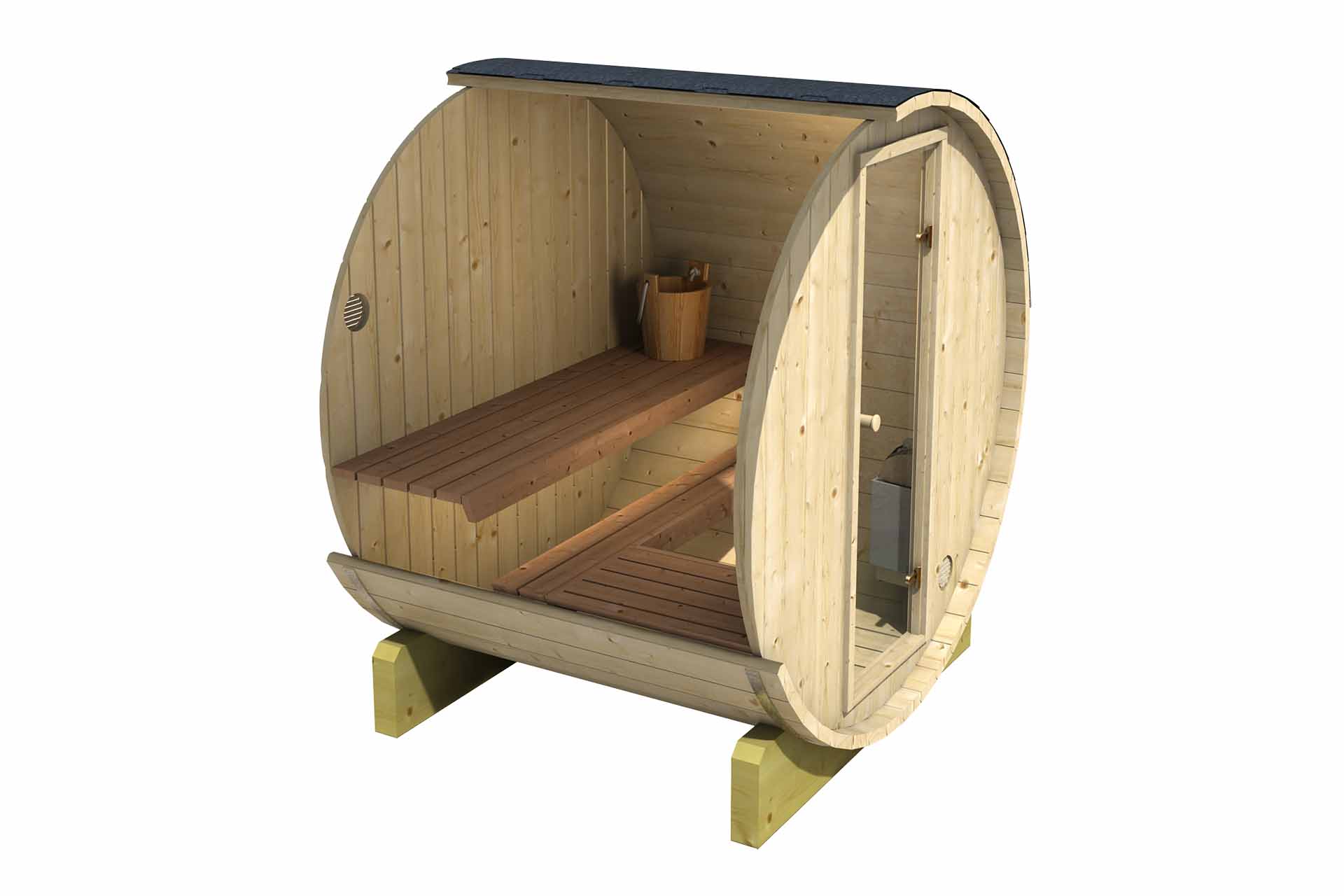 toendesauna 2 til 4 personer thermowood