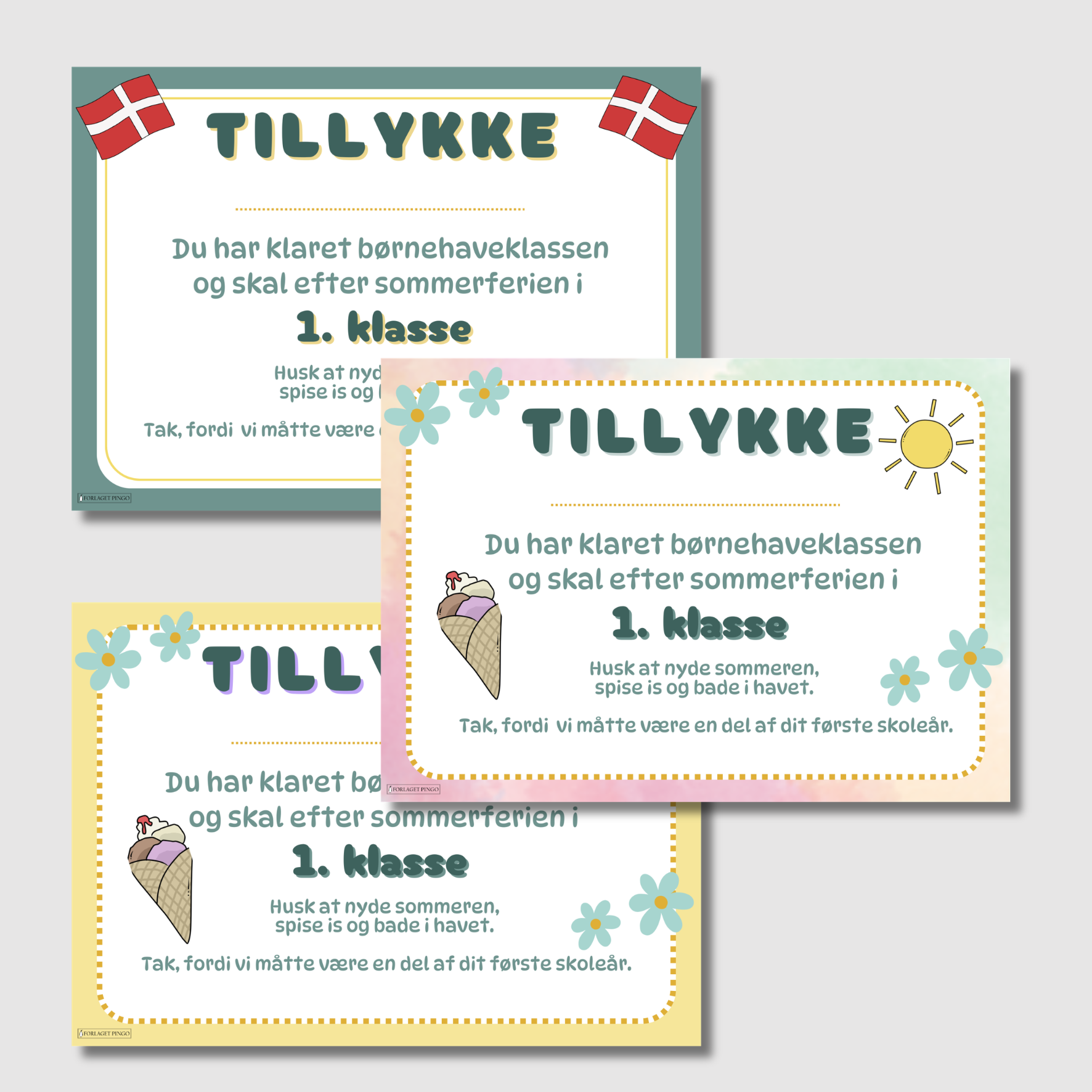 Sommerferiediplomer Børnehaveklassen