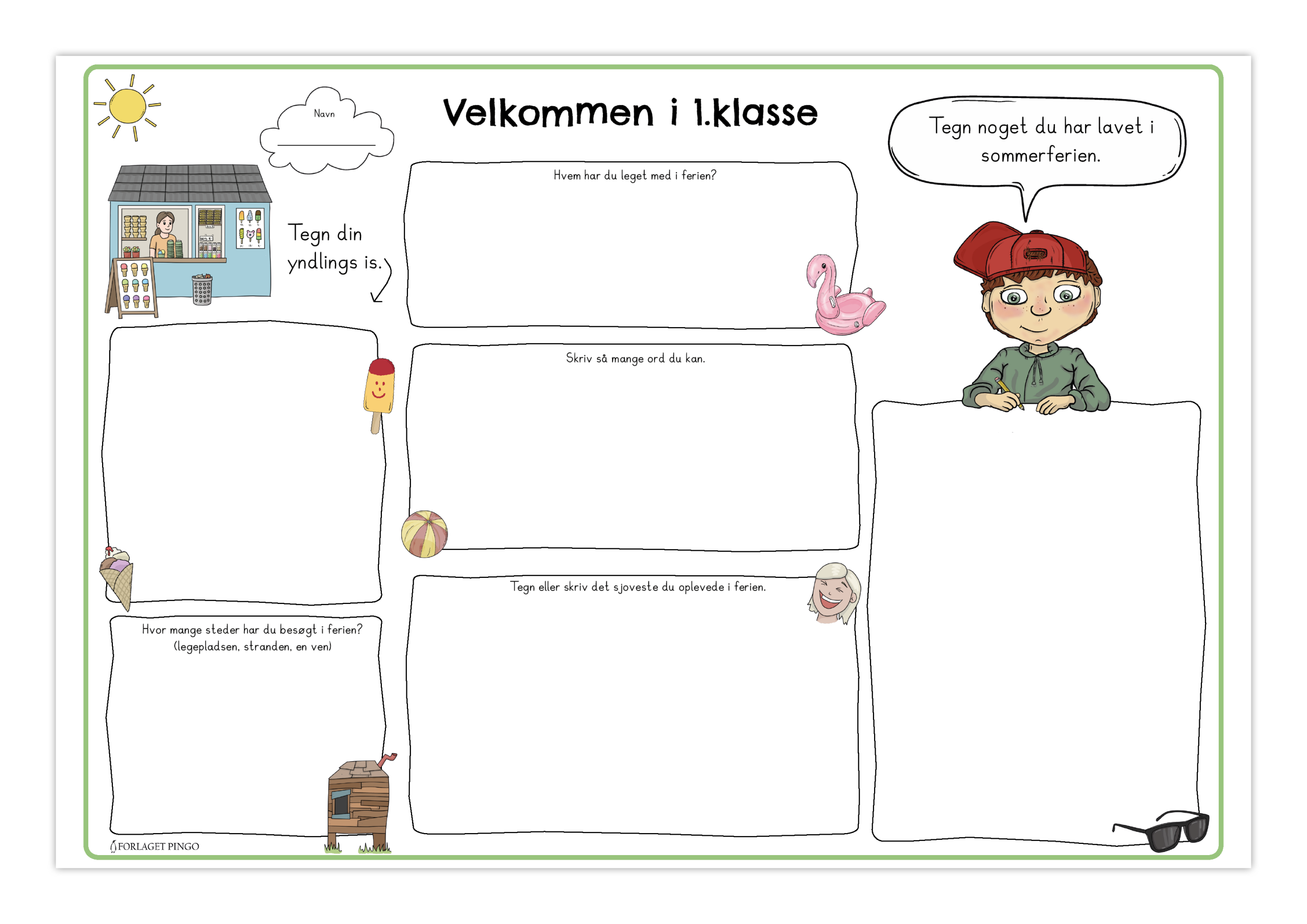 Opgavemåtte første skoledag