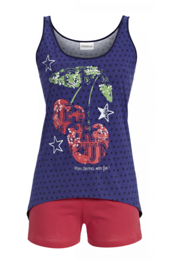 Ringella DamesshortyBlauw - Rood
