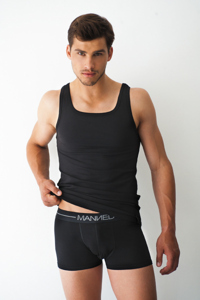 Woody Katoenen Singlet Heren