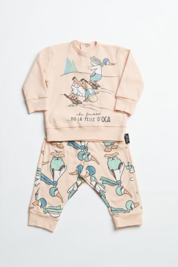 Happy People baby pyjama zalmroze