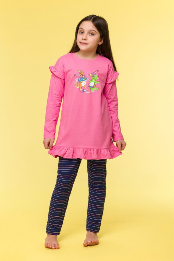 Woody meisjes pyjama roze