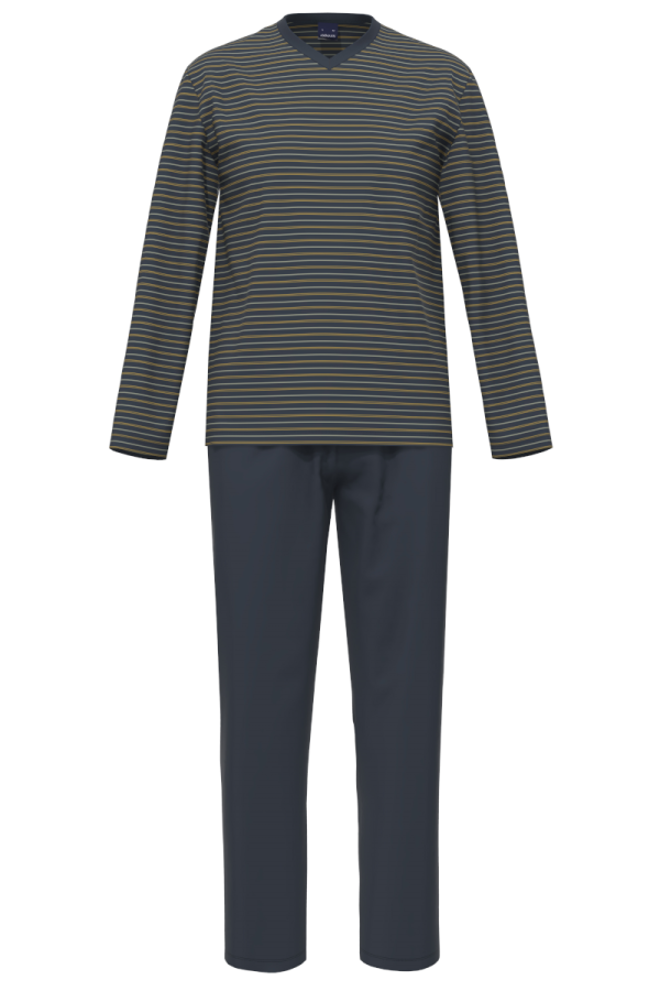 Ammann heren pyjama donkerblauw