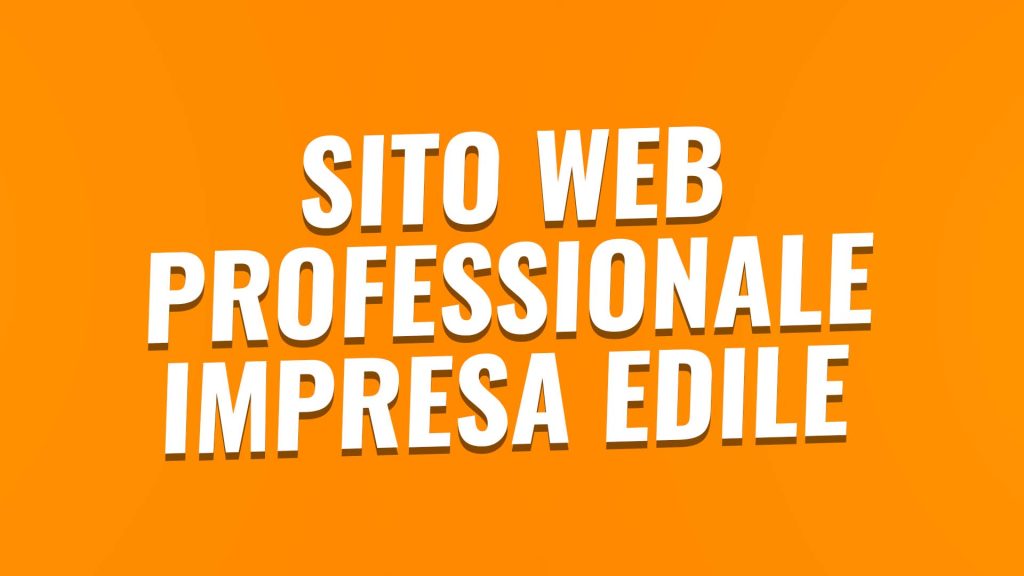 sito web professionale impresa edile