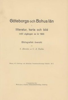 Göteborgs och Bohusläns Fornminnesförenings tidskrift 1934 bihang