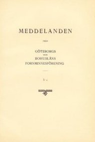 Meddelanden från Göteborgs och Bohusläns Fornminnesförening