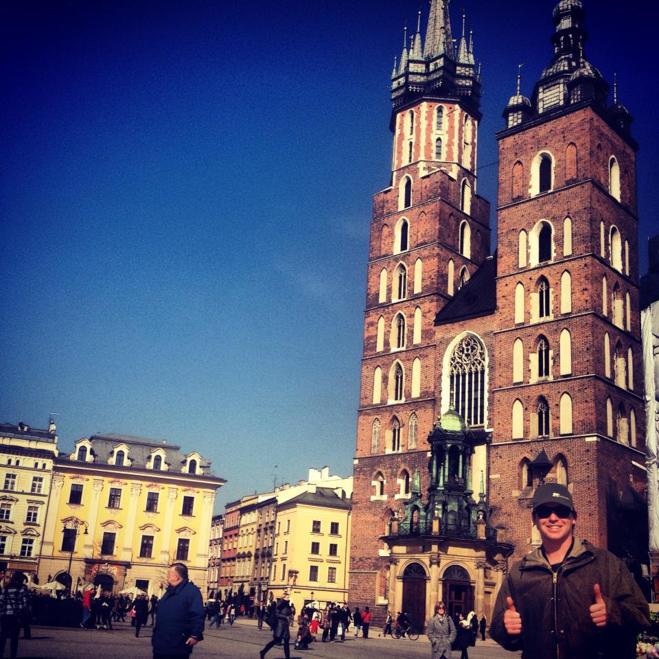 Krakow tower with bill