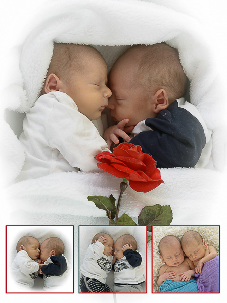babyfotografie pasgeboren tweeling