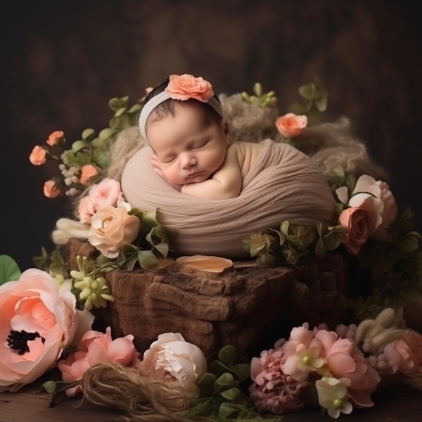 Digitale achtergronden kopen voor babyfotografie