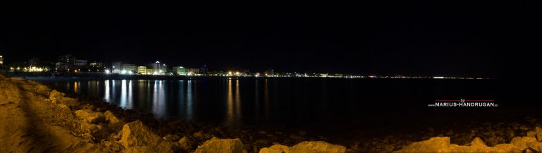 Stadt Panorama am Meer