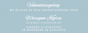 Vakantie en Waregem Koerse