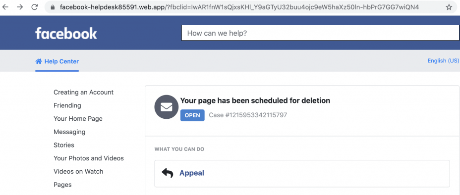 Facebookpagina's worden overspoeld door phishing berichten