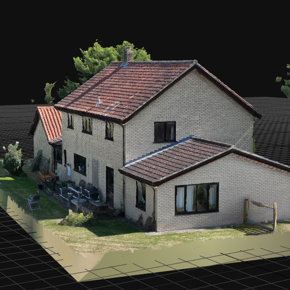 A digital twin of a detached house.