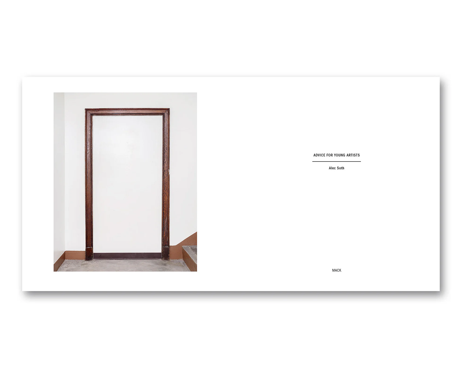 Alec Soth 'Advice for Young Artists' - Fragment
