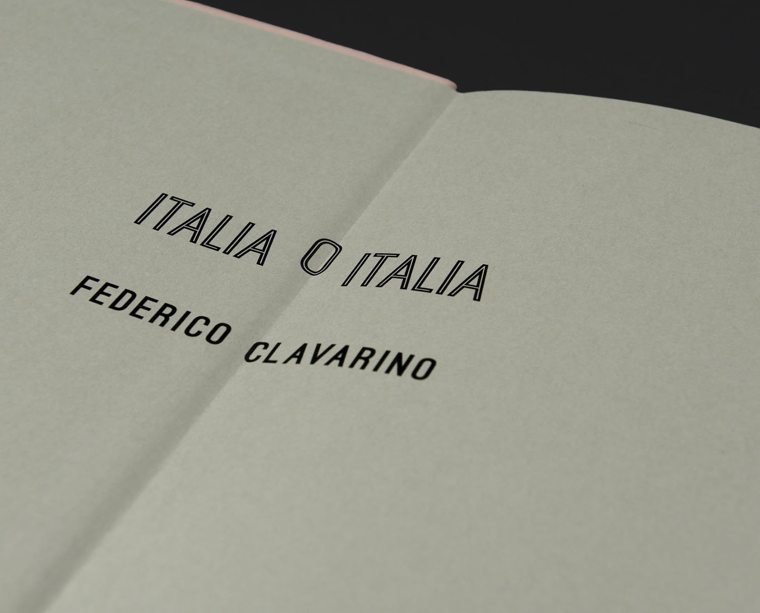 Federico Clavarino 'Italia O Italia' - Fragment