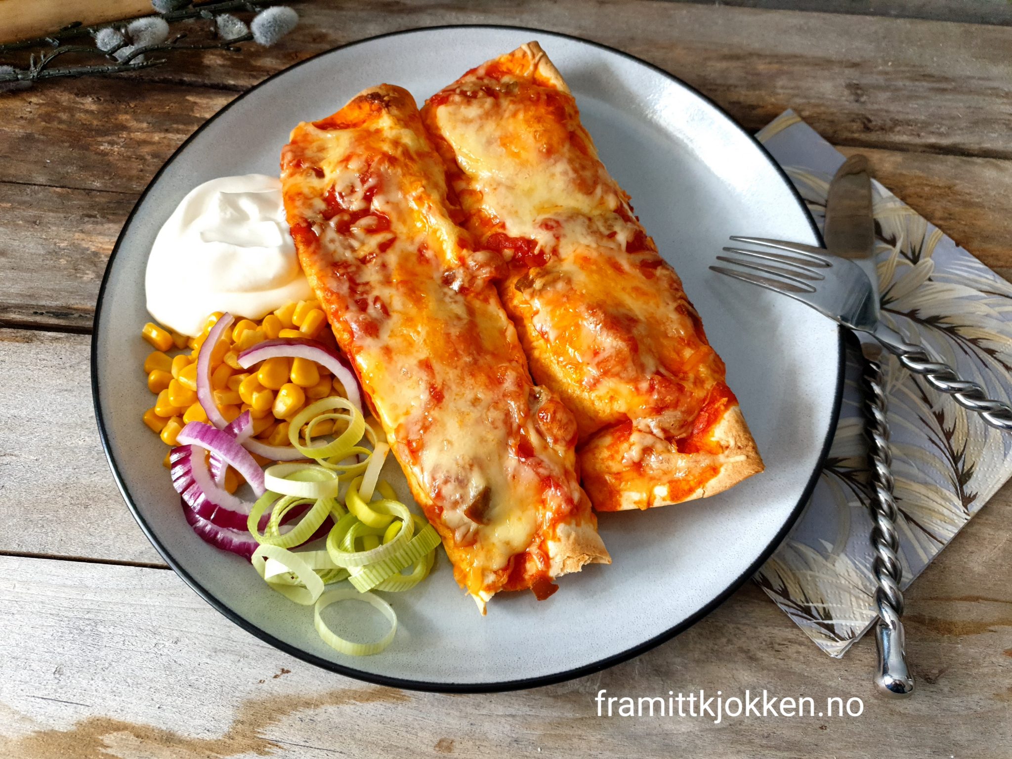 Enchiladas med kylling Fra mitt kjøkken