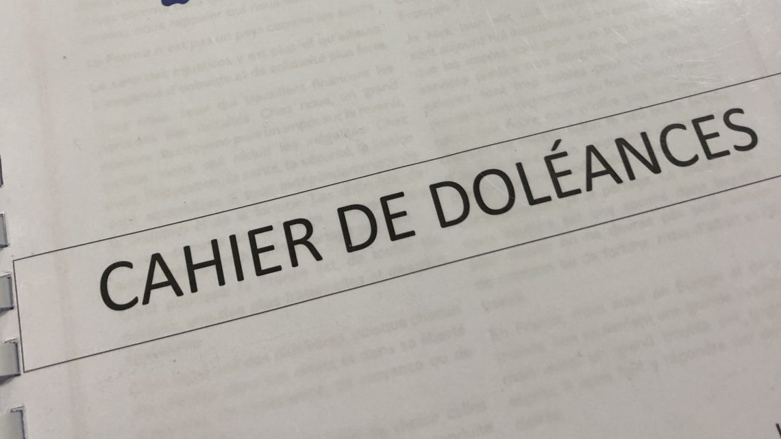 Les cahiers de doléances