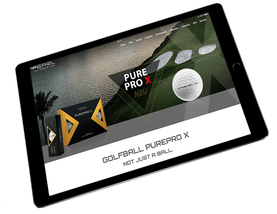 Wordpress Projekt Golfsport - Ipad schräg