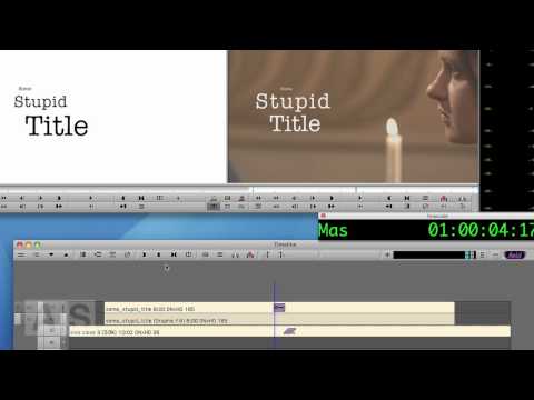 Avid Screencast #32: Blurring into / out of a Title