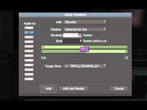 Avid Media Composer 6 – Transitions