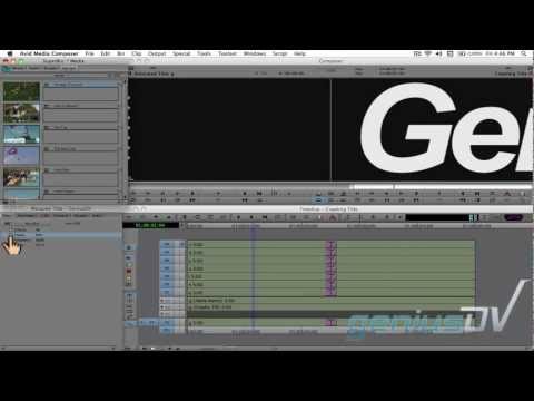 Video inside letters using Avid and Marquee