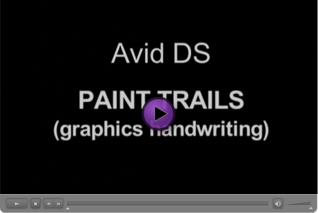 Avid DS Paint Trails (Handwriting)