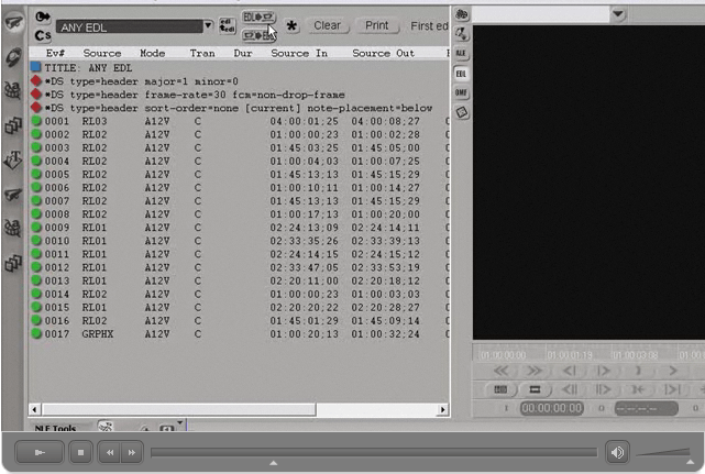 Avid DS Conform from EDL