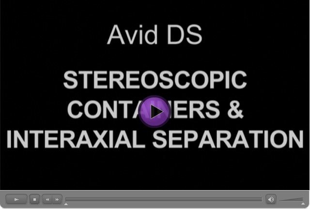 Avid DS Stereoscopic Containers