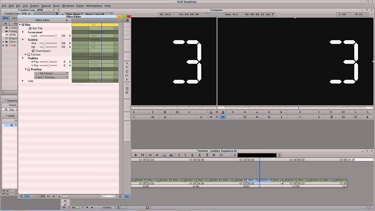 Learn Media Composer Lesson 73: Creating a Countdown