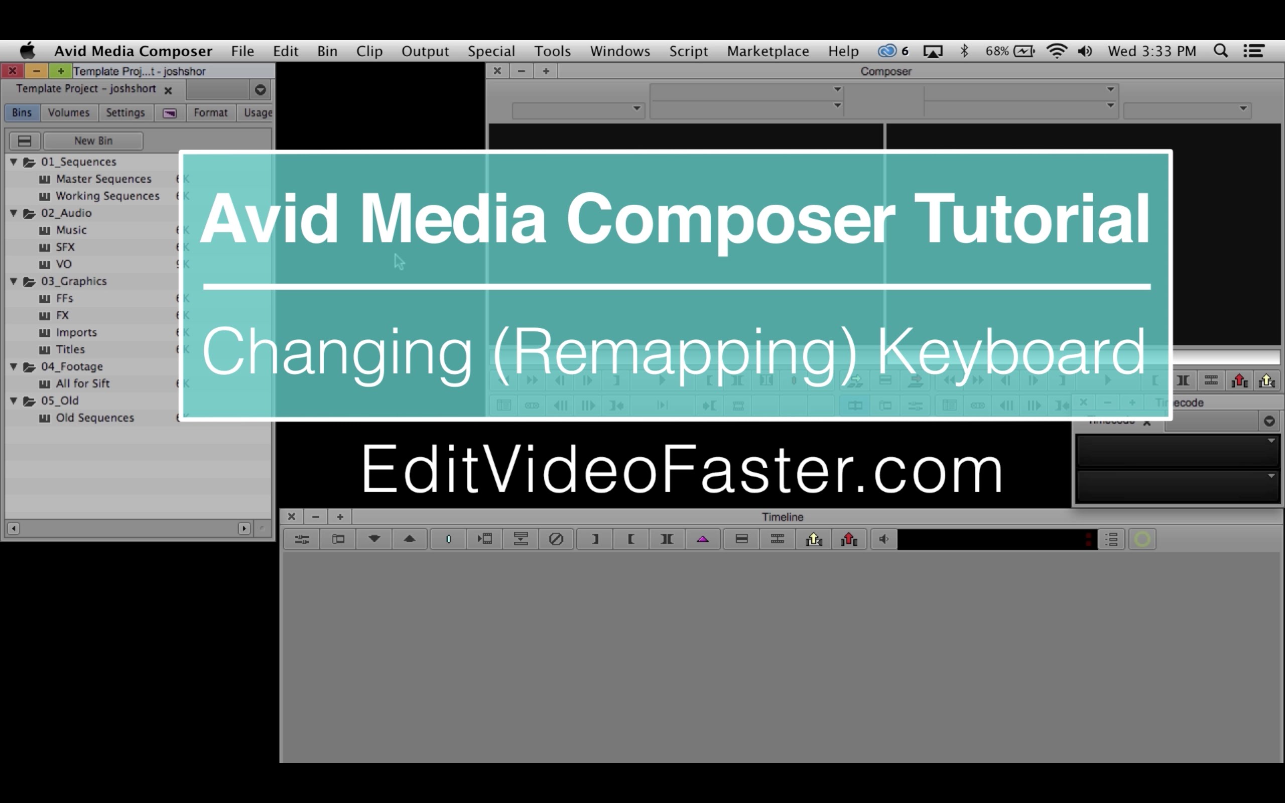 EVF Tutorial – Changing (Remapping) Keyboard in Avid Media Composer