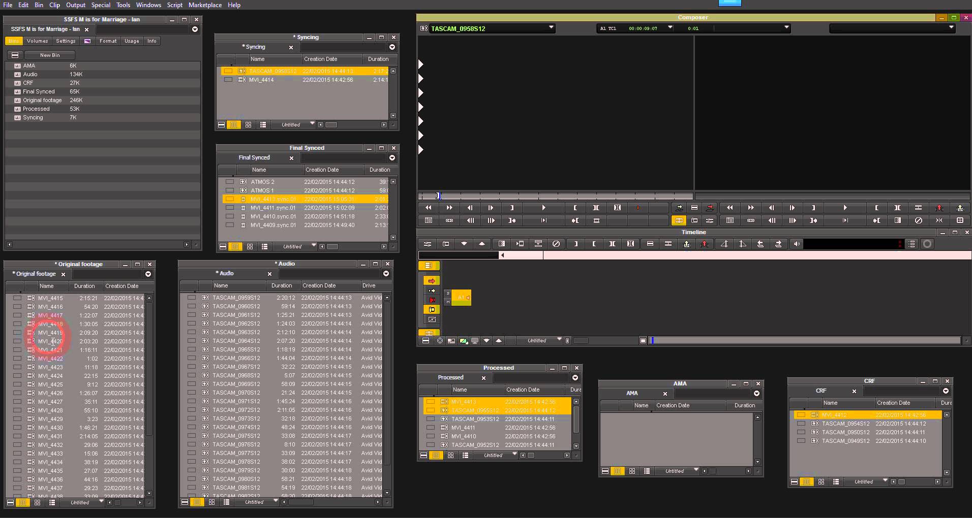 Syncing Video and Audio in Avid Media Composer