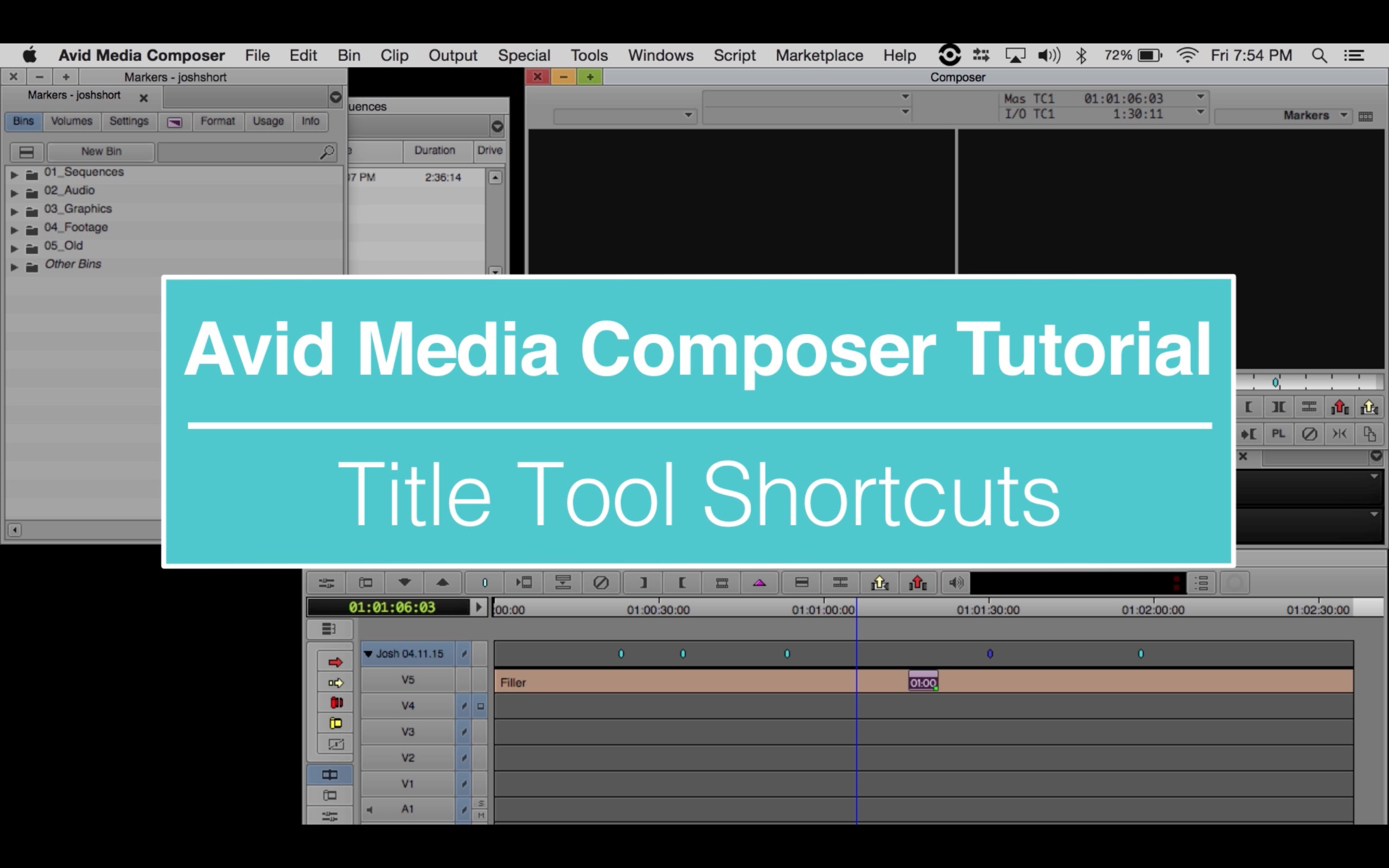EVF Tutorial – Title Tool Shortcuts in Avid Media Composer