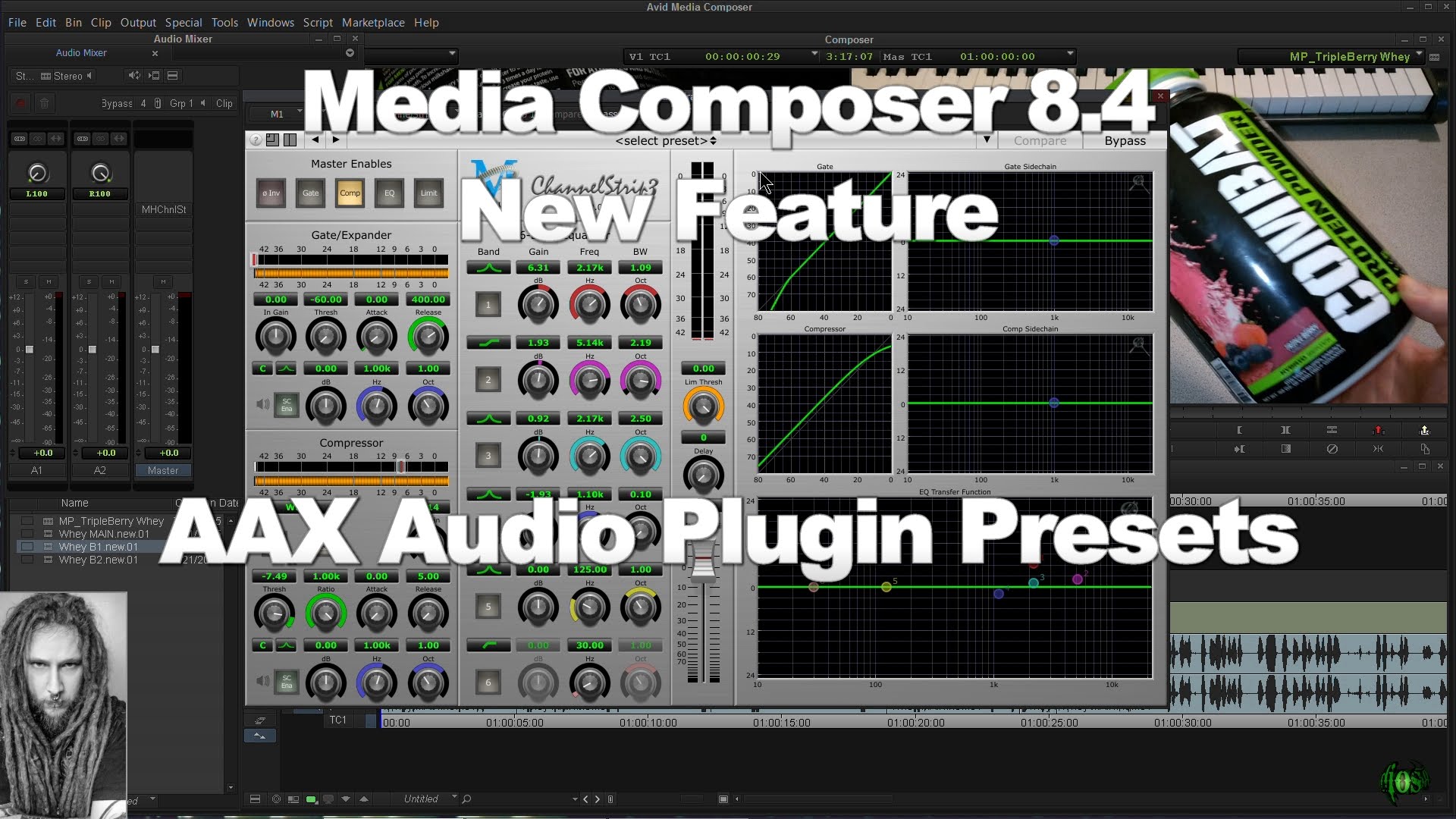 Media Composer 8.4 New Feature – AAX Plugin Presets