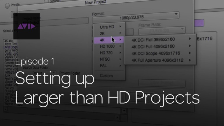 Get Started Fast with Media Composer for High-Res Workflows—Episode 1