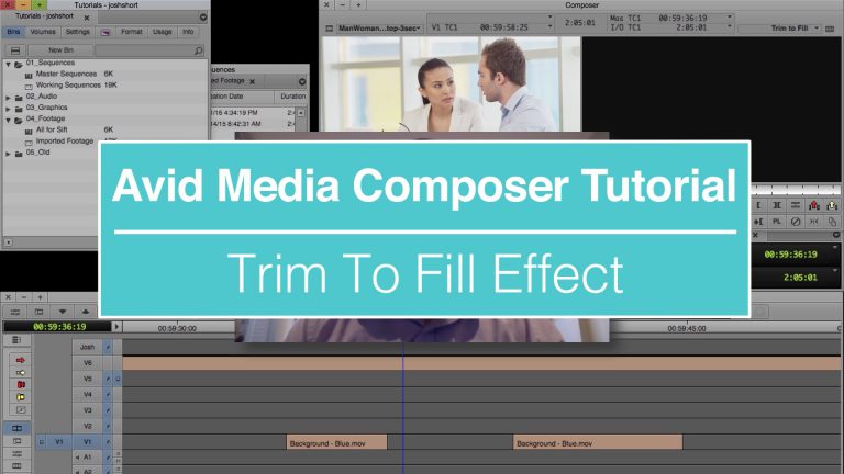 EVF Tutorial – Trim To Fill Effect in Avid Media Composer