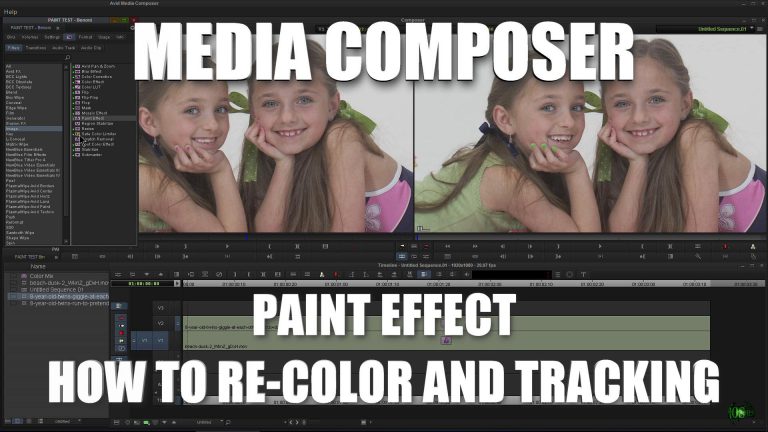 Media Composer – PAINT EFFECT (How to Re-Color and Tracking)