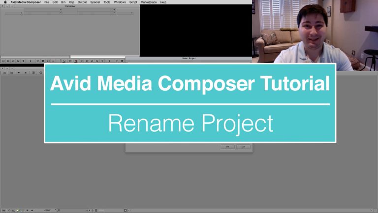 EVF Tutorial – Rename Project in Avid Media Composer